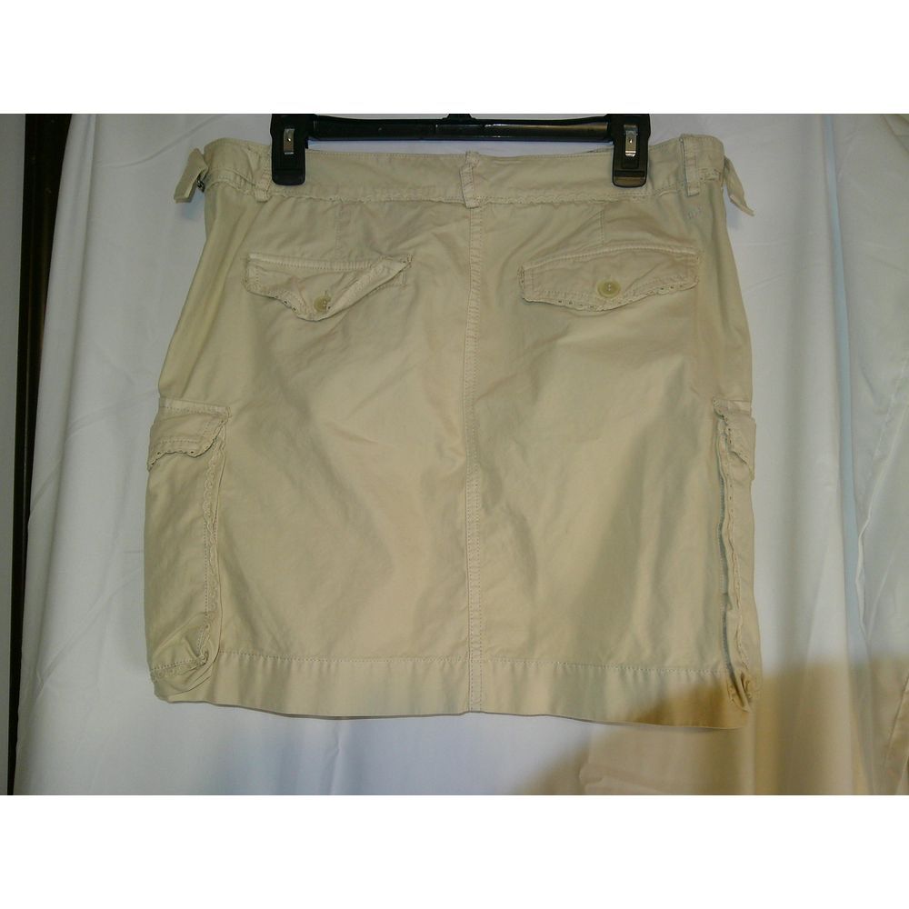 Tommy Hilfiger Cream Cargo Mini Skirt Casual‎ Summer Wear Size 10